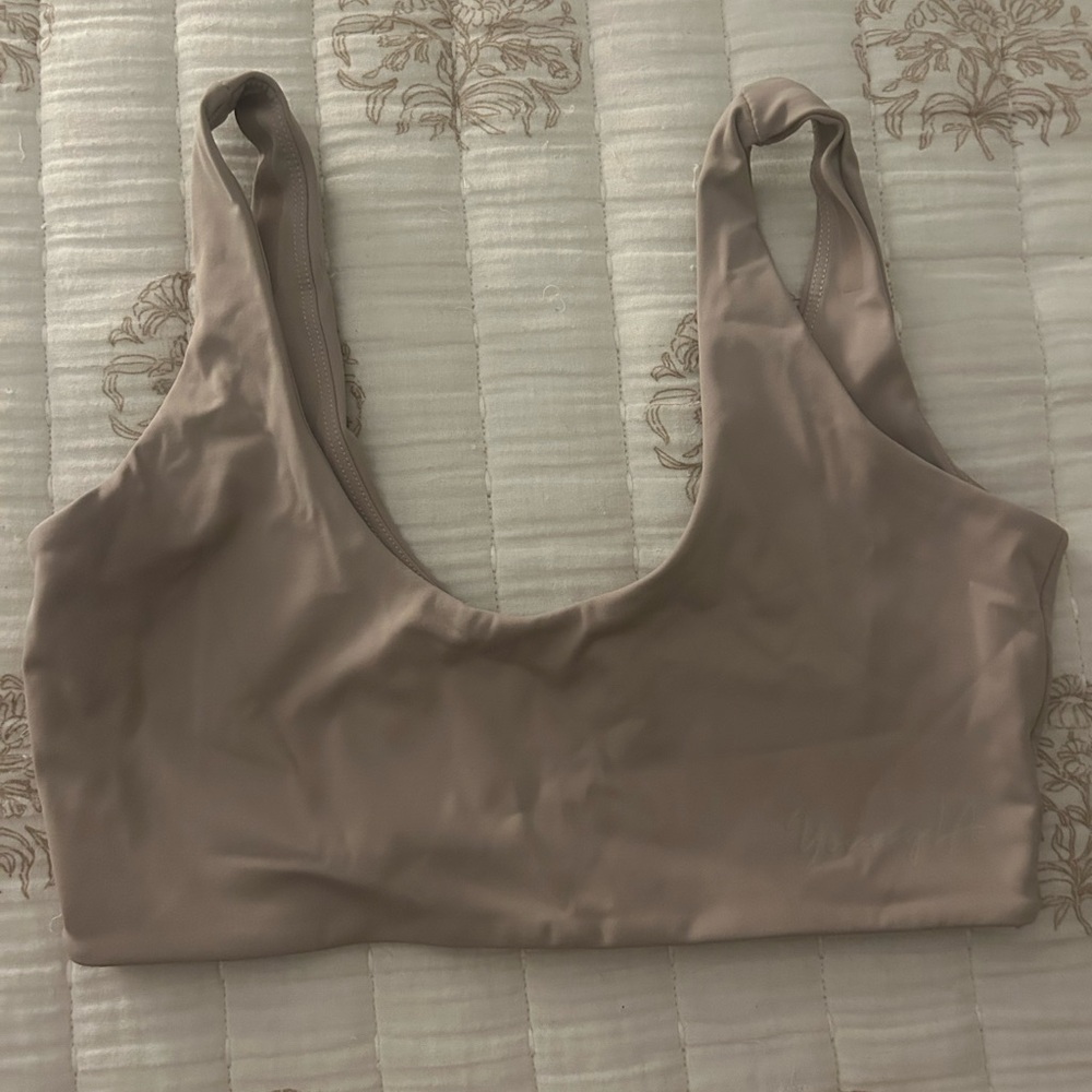 YoungLA Tan Sports Bra Seamless Comfort